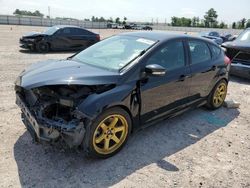 Salvage cars for sale at Houston, TX auction: 2018 Ford Focus ST