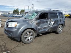 Salvage cars for sale at Denver, CO auction: 2013 Honda Pilot Touring