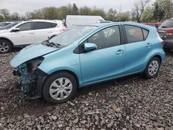 Salvage cars for sale at Chalfont, PA auction: 2013 Toyota Prius C