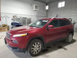 Salvage cars for sale at Des Moines, IA auction: 2017 Jeep Cherokee Limited