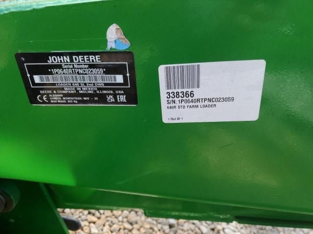 2023 John Deere 640R