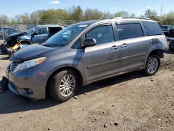 Salvage cars for sale at Chalfont, PA auction: 2015 Toyota Sienna XLE