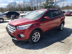 Salvage cars for sale at North Billerica, MA auction: 2018 Ford Escape SEL