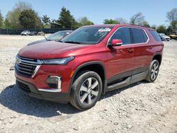 Chevrolet salvage cars for sale: 2022 Chevrolet Traverse LT