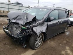 Salvage cars for sale at Chicago Heights, IL auction: 2017 Toyota Sienna LE