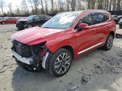 Salvage cars for sale at Waldorf, MD auction: 2023 Hyundai Santa FE Calligraphy