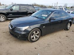 Salvage cars for sale at Hillsborough, NJ auction: 2007 BMW 525 I
