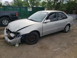 Salvage cars for sale from Copart Baltimore, MD: 2002 Toyota Corolla CE