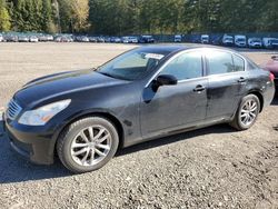 Salvage cars for sale at Graham, WA auction: 2008 Infiniti G35