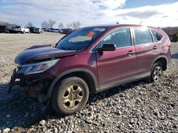 Salvage cars for sale at West Warren, MA auction: 2015 Honda CR-V LX