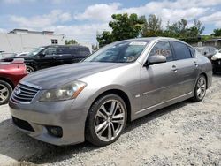 Salvage cars for sale from Copart Opa Locka, FL: 2008 Infiniti M35 Base