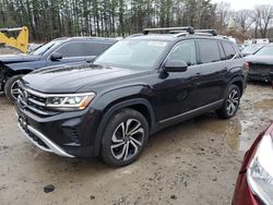 Salvage cars for sale at North Billerica, MA auction: 2021 Volkswagen Atlas SEL Premium