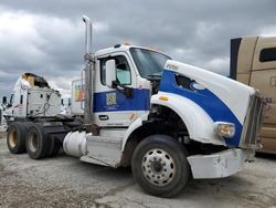 Salvage trucks for sale at Dyer, IN auction: 2017 Peterbilt 567
