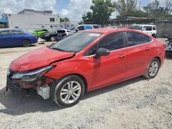 Salvage cars for sale from Copart Opa Locka, FL: 2019 Chevrolet Cruze LT