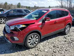 Salvage cars for sale at Candia, NH auction: 2017 Ford Escape Titanium