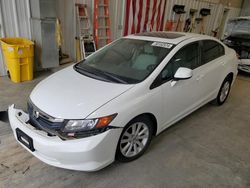 Honda salvage cars for sale: 2012 Honda Civic EX