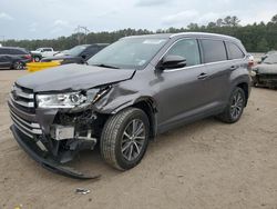 Toyota Highlander salvage cars for sale: 2019 Toyota Highlander SE