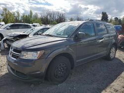 Salvage cars for sale from Copart Portland, OR: 2016 Dodge Journey SE