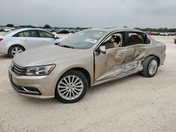Salvage cars for sale at San Antonio, TX auction: 2016 Volkswagen Passat SE