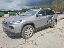 Salvage cars for sale at Ellwood City, PA auction: 2016 Jeep Cherokee Limited