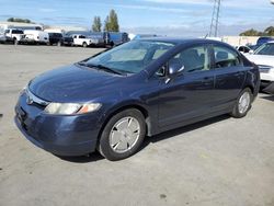Salvage cars for sale from Copart Hayward, CA: 2008 Honda Civic Hybrid