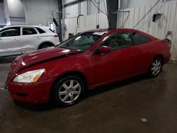 Salvage cars for sale at Ham Lake, MN auction: 2005 Honda Accord EX