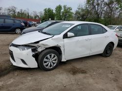 Toyota Corolla L salvage cars for sale: 2015 Toyota Corolla L