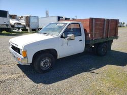 Salvage cars for sale at Sacramento, CA auction: 1987 Nissan D21 Cab Chassis