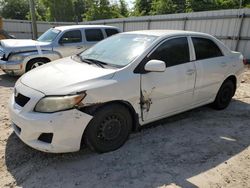 Salvage cars for sale from Copart Midway, FL: 2009 Toyota Corolla Base