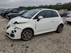 Salvage cars for sale from Copart Houston, TX: 2012 Fiat 500 Sport