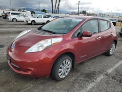 Vehiculos salvage en venta de Copart Van Nuys, CA: 2015 Nissan Leaf S