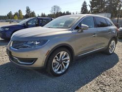 Salvage cars for sale at Graham, WA auction: 2016 Lincoln MKX Reserve