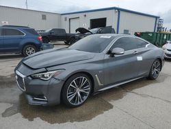 Salvage cars for sale at New Orleans, LA auction: 2018 Infiniti Q60 Luxe 300