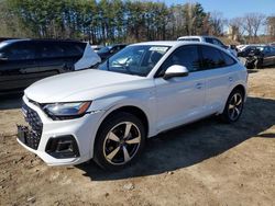 Salvage cars for sale at North Billerica, MA auction: 2022 Audi Q5 Sportback PRM PLS 45