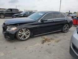 Salvage cars for sale from Copart Grand Prairie, TX: 2016 Mercedes-Benz C300