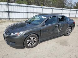 Honda Accord LX salvage cars for sale: 2015 Honda Accord LX