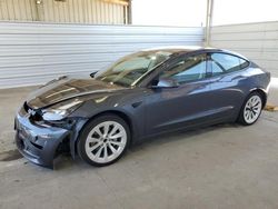 Salvage cars for sale from Copart Grand Prairie, TX: 2022 Tesla Model 3