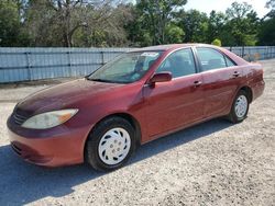 Salvage cars for sale from Copart Greenwell Springs, LA: 2002 Toyota Camry LE