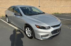 Chevrolet Malibu LS salvage cars for sale: 2018 Chevrolet Malibu LS