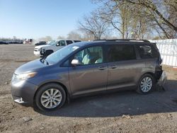 Salvage cars for sale from Copart London, ON: 2011 Toyota Sienna XLE