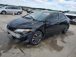 Salvage cars for sale at Grand Prairie, TX auction: 2014 Honda Civic EX