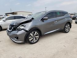 Salvage cars for sale at San Antonio, TX auction: 2021 Nissan Murano SL