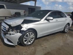 Salvage cars for sale at West Palm Beach, FL auction: 2015 Mercedes-Benz C 300 4matic