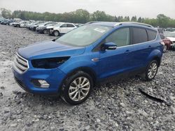 Salvage cars for sale at Cartersville, GA auction: 2017 Ford Escape Titanium