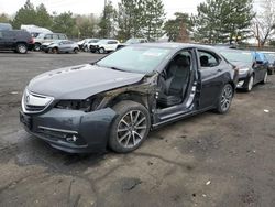 Acura TLX salvage cars for sale: 2015 Acura TLX Advance