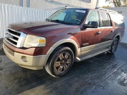 Ford Expedition salvage cars for sale: 2008 Ford Expedition EL Eddie Bauer