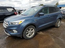 Salvage cars for sale at Woodhaven, MI auction: 2018 Ford Escape SE