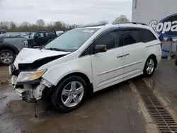 Salvage cars for sale at Hillsborough, NJ auction: 2012 Honda Odyssey Touring