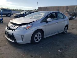 Salvage cars for sale from Copart Fredericksburg, VA: 2015 Toyota Prius