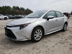Salvage cars for sale at Mendon, MA auction: 2021 Toyota Corolla LE